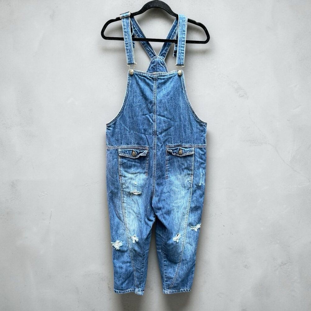 Monthorigin Denim Overalls OS Boho Lagenlook Cottagecore Festival Farm Core M